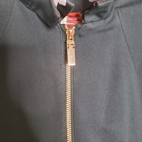 Soft Surroundings Philomena Ruffle Jacket Black Floral size XS - Picture 7 of 11